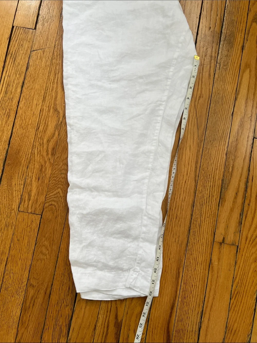 White Linen Pajama Set Size Large - Picture 4 of 6